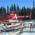 Heliport v drilling campu