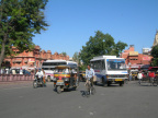Křižovatka v centru Jaipuru