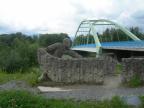 Most přes Inn na silnici z Altenmarktu do Kirchdorfu