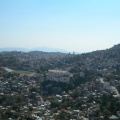 Taxco centrum města z lanovky